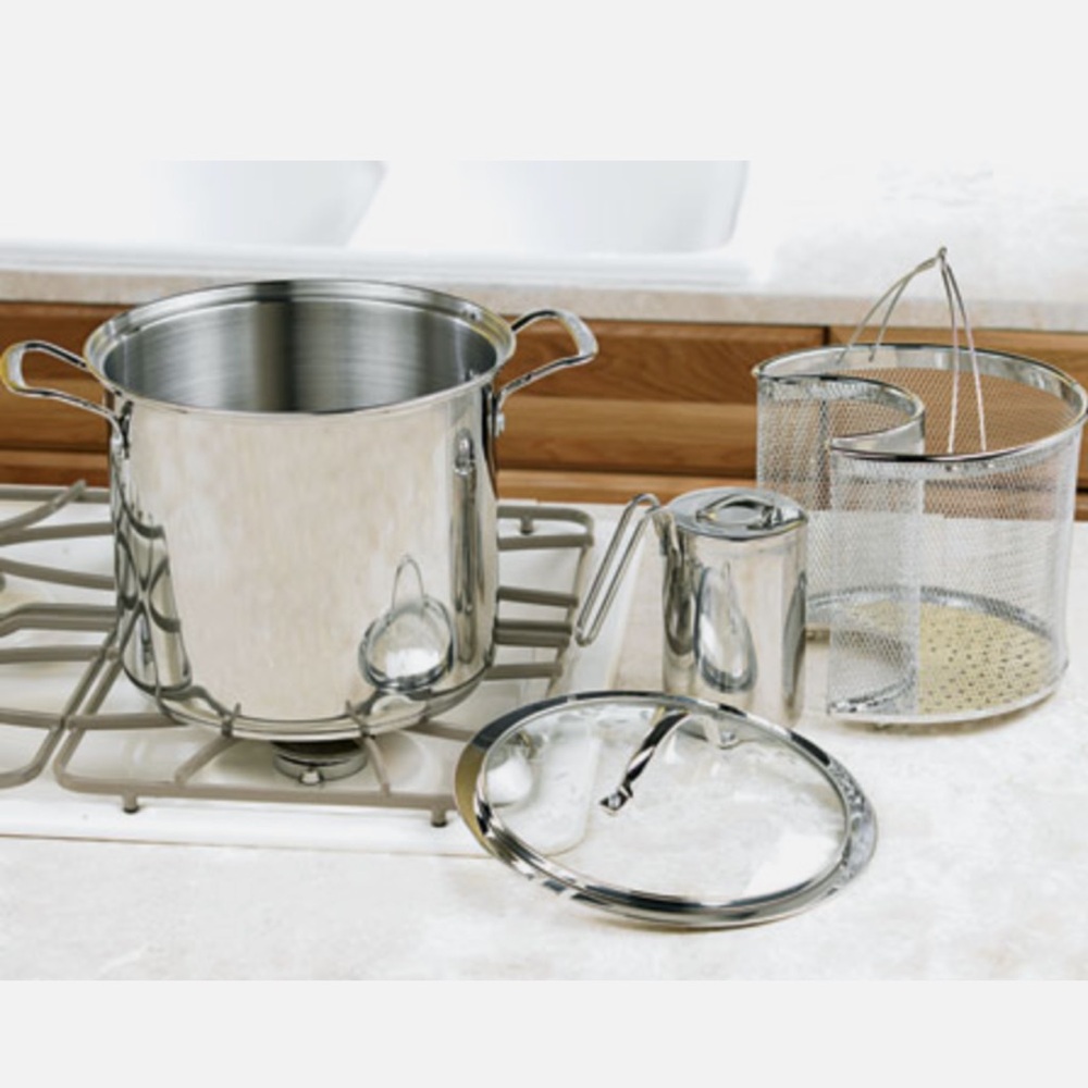Princess House Stainless Steel 10-Qt. All-in-One Pasta Cooker 6379 5 Pc.